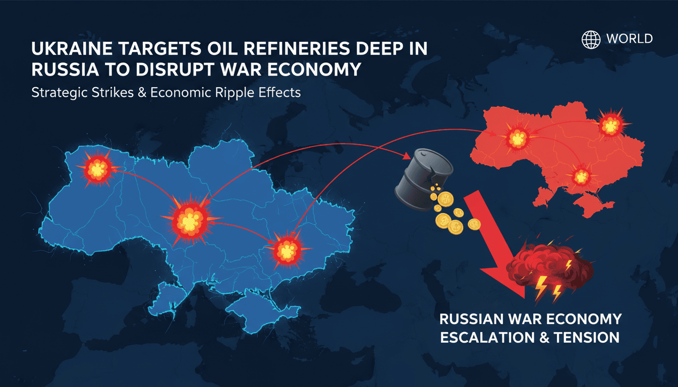 Ukrainian military operations targeting Russian oil refineries