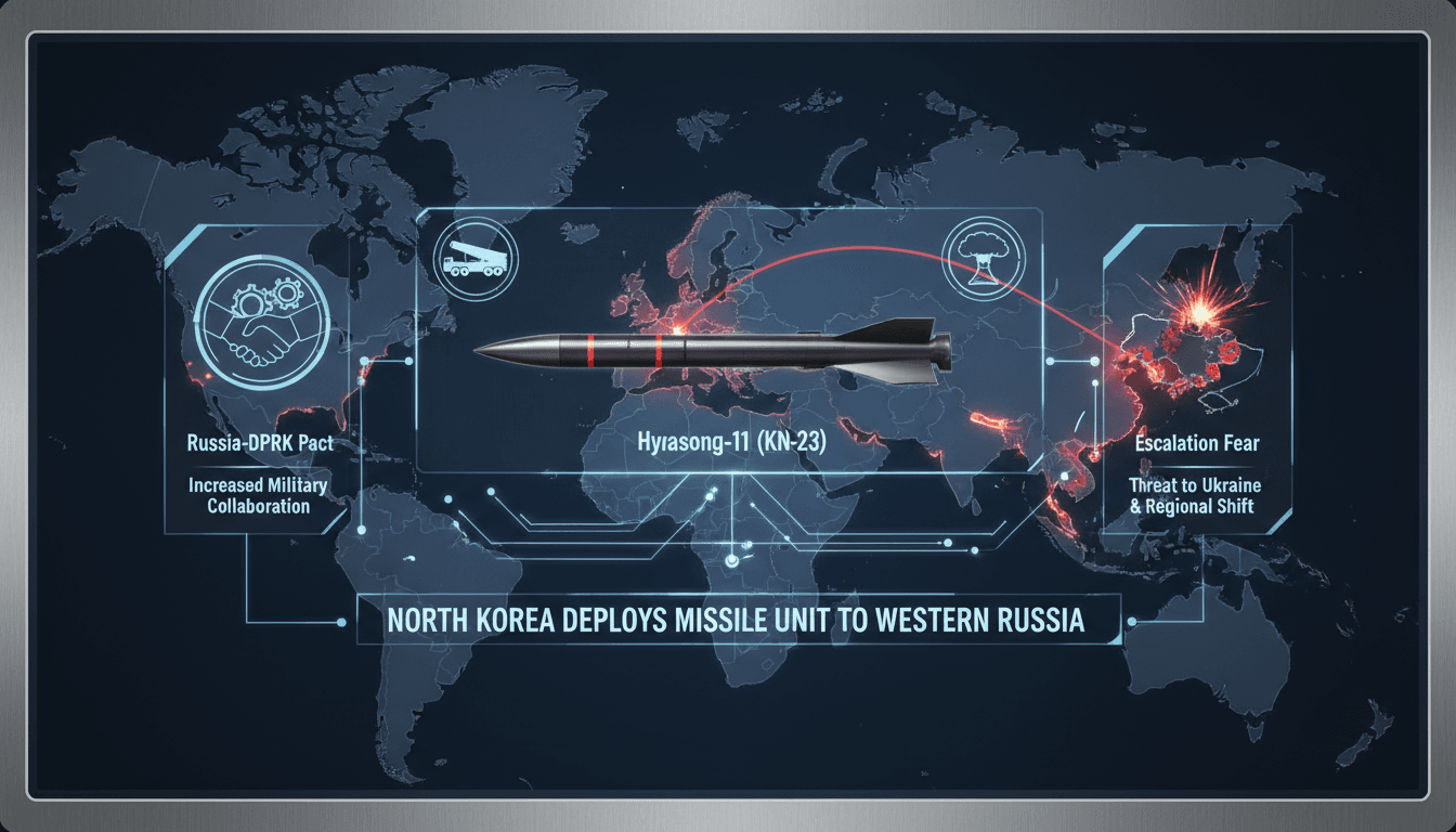 North Korean missile launchers in western Russia