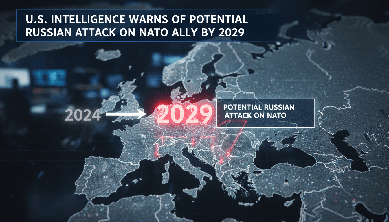 Map highlighting potential Russian military targets in NATO countries.