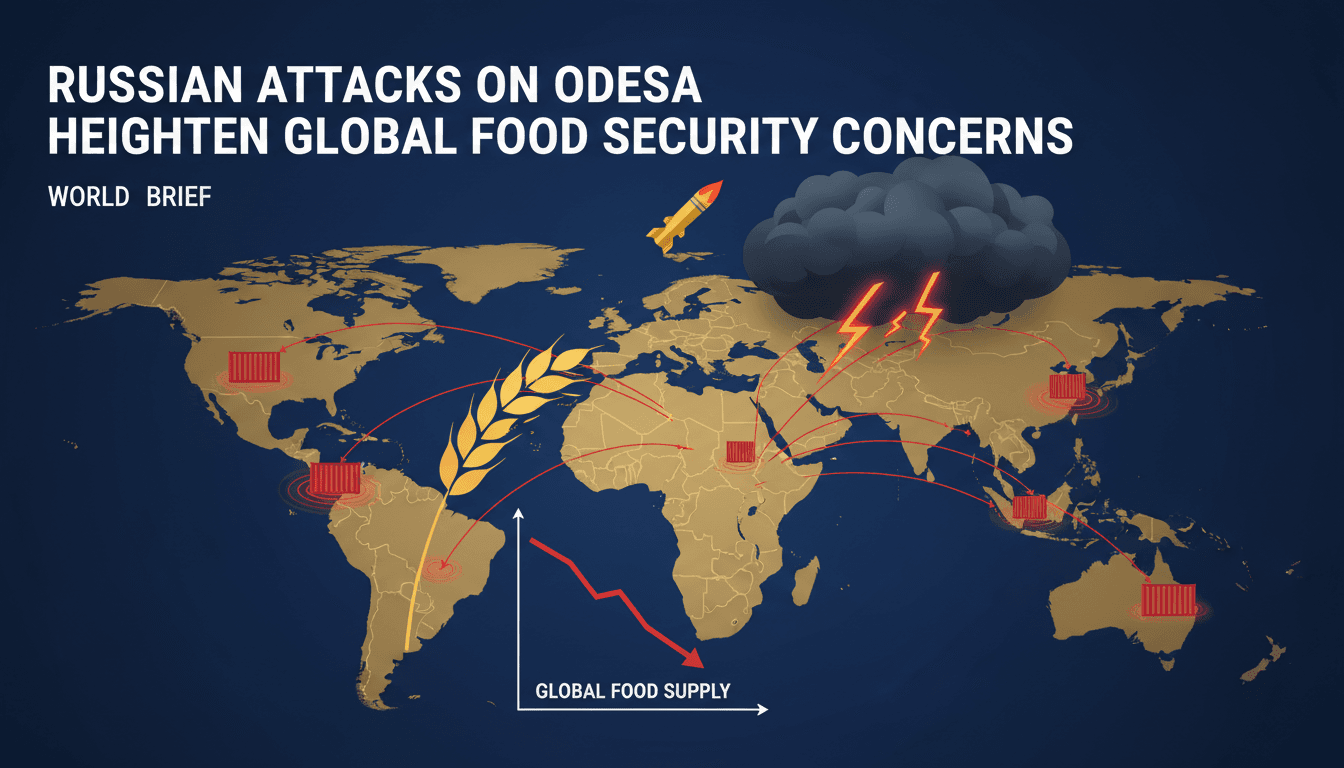 Odesa port infrastructure damaged by Russian military strikes