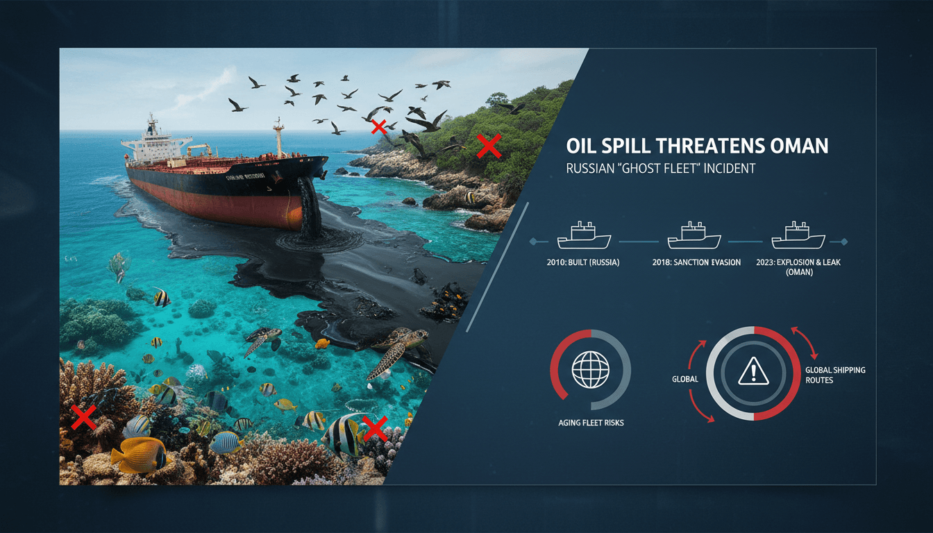 Oil spill from Russian tanker threatens Oman's coastal environment