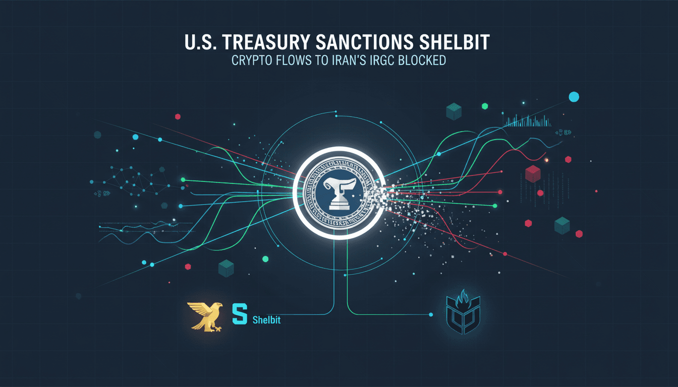U.S. Treasury sanctions Dubai-based cryptocurrency exchange Shelbit for ties to Iran's IRGC.