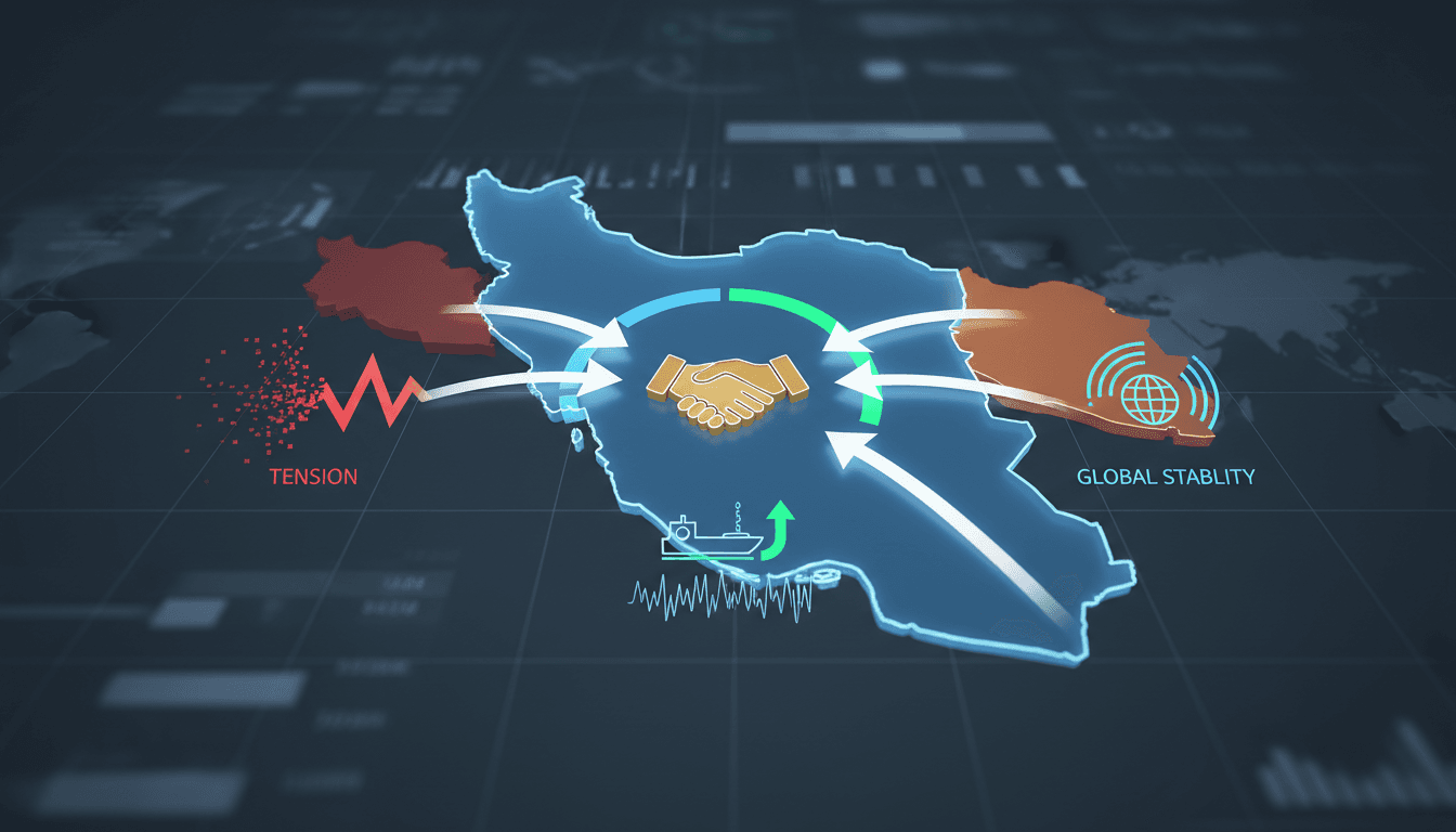 Map highlighting the Strait of Hormuz and its significance for global oil trade.