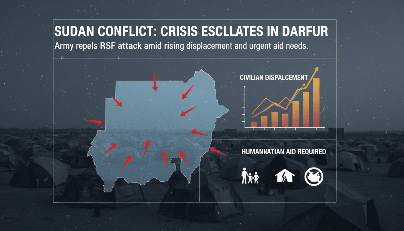 Sudanese army operations in West Darfur against RSF forces.