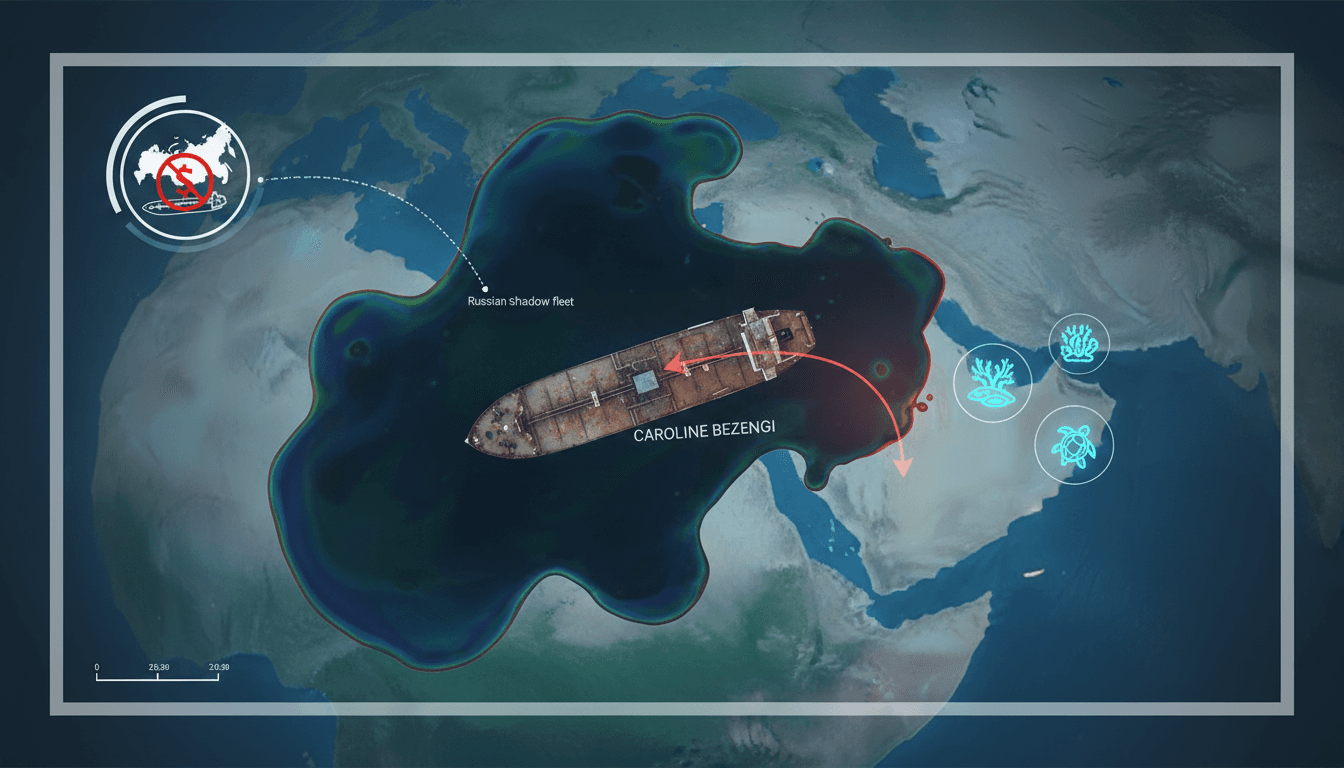 Oil spill from the Caroline Bezengi tanker threatening Oman's coast