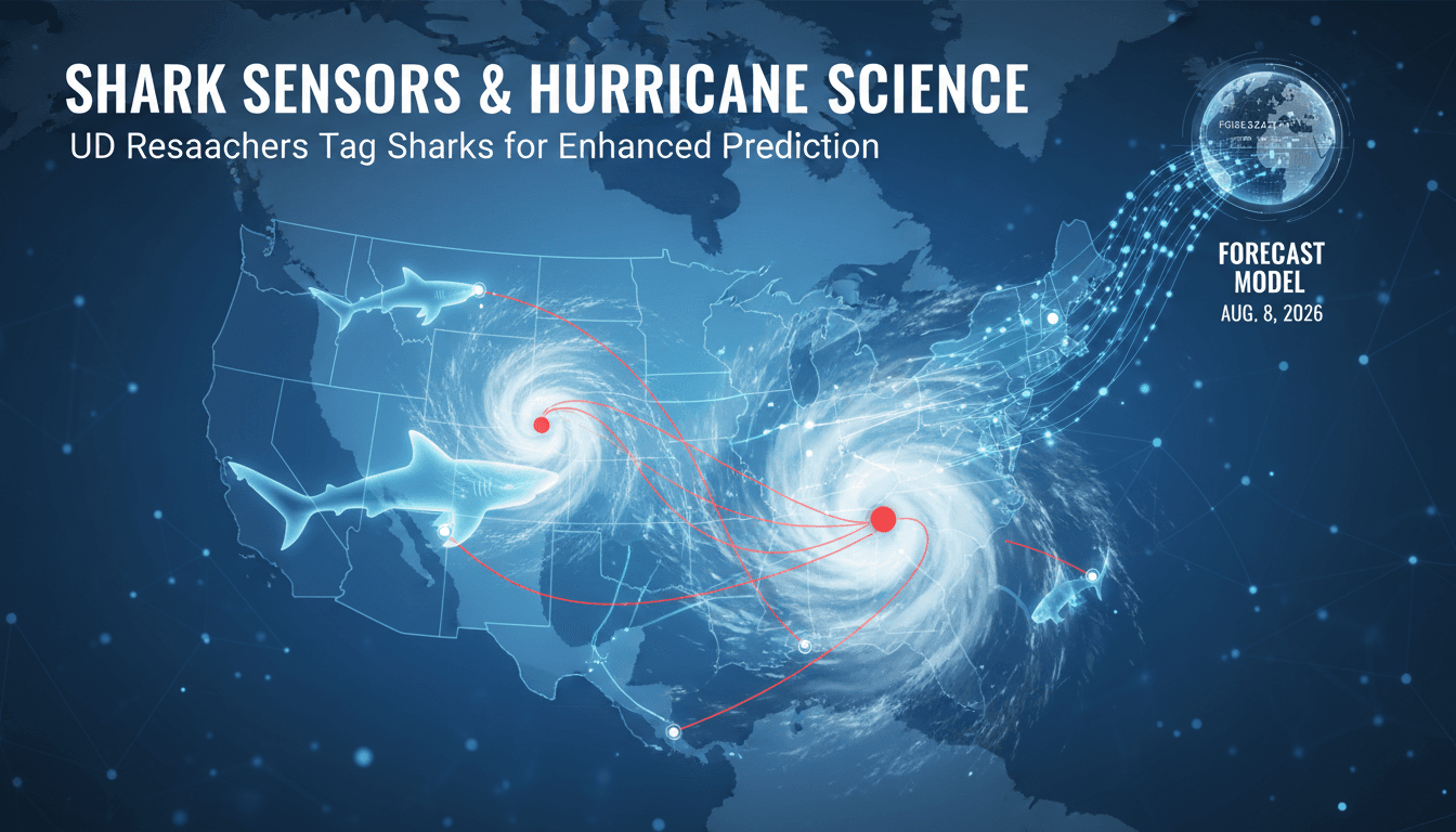 University of Delaware Researchers Tag Sharks for Enhanced Hurricane Prediction