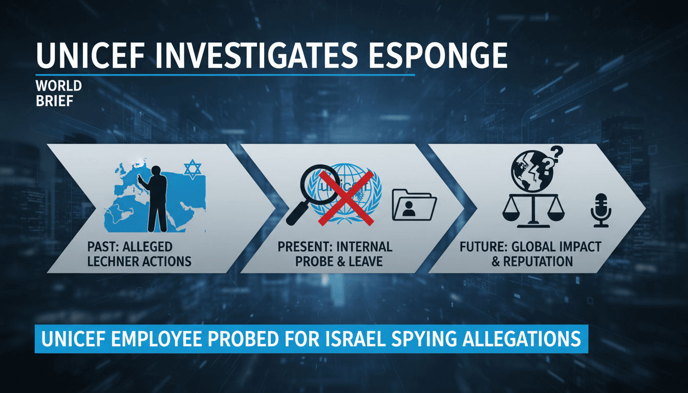 UNICEF Investigates Employee for Alleged Espionage on Behalf of Israel