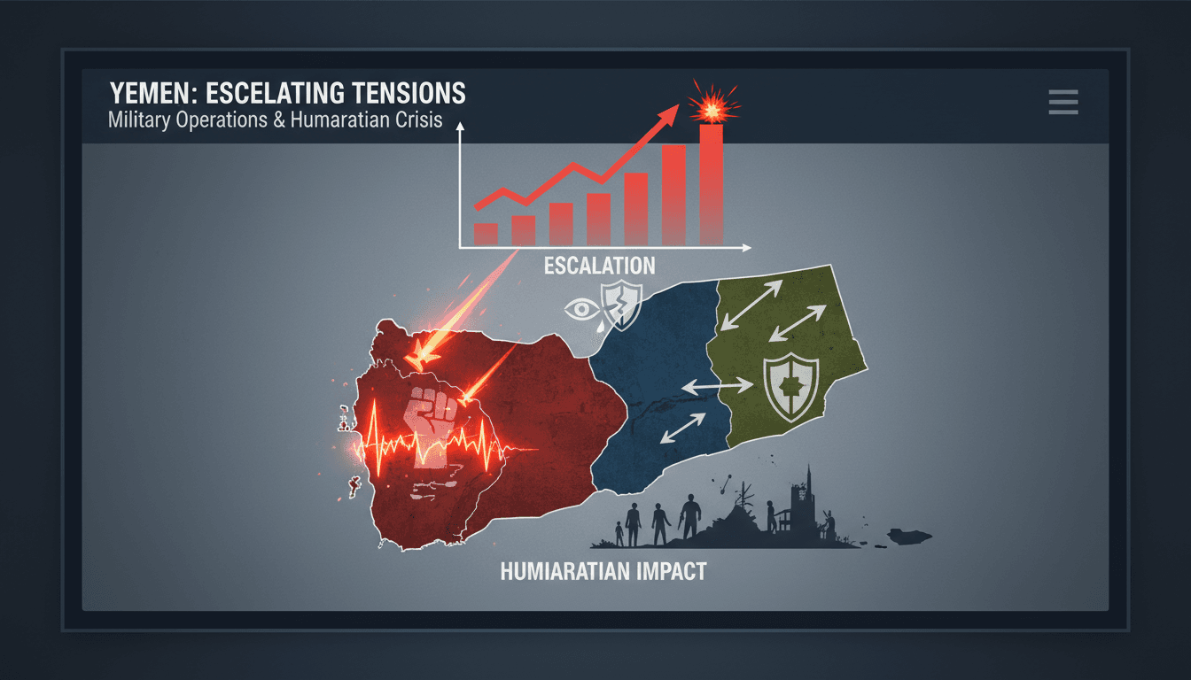 Yemeni army operations against Houthi forces in Yemen