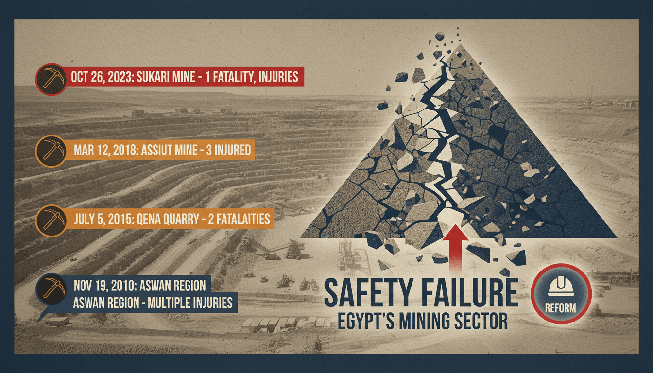 Emergency response at the Sukari gold mine following a fatal rockfall incident.