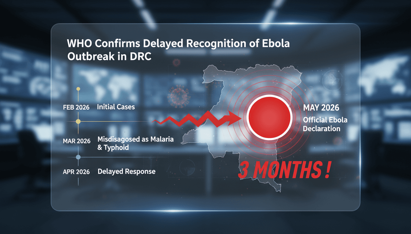 WHO confirms delayed recognition of Ebola outbreak in DRC