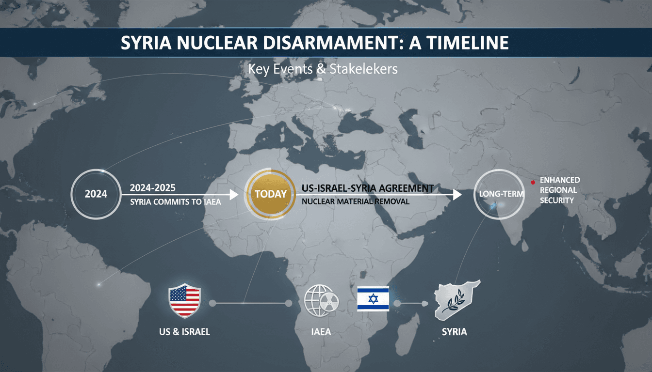 US and Israel negotiate with Syria for nuclear material removal