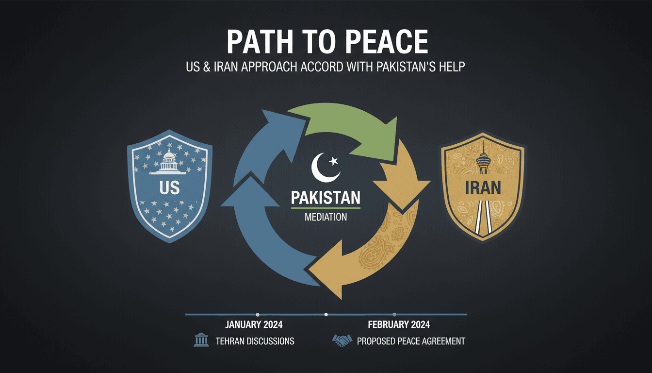 Diplomatic discussions between US, Iran, and Pakistan for peace agreement