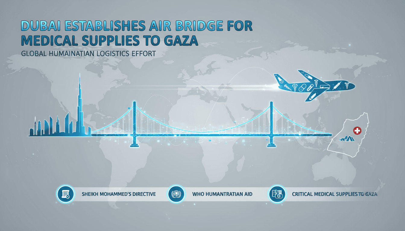 Dubai's air bridge initiative for medical supplies to Gaza
