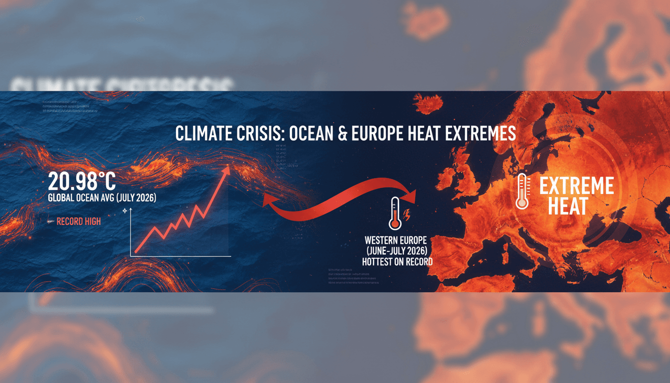Record High Global Ocean Temperatures Coincide with Extreme Heat in Western Europe