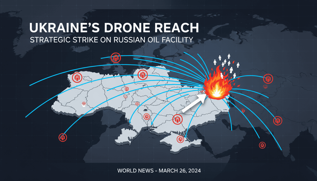 Ukraine conducts deadly drone strike on Russian oil refinery killing 13