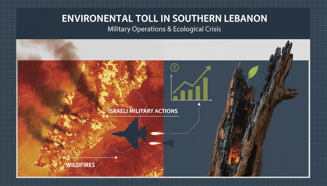 Firefighters battling wildfires in southern Lebanon linked to military actions.