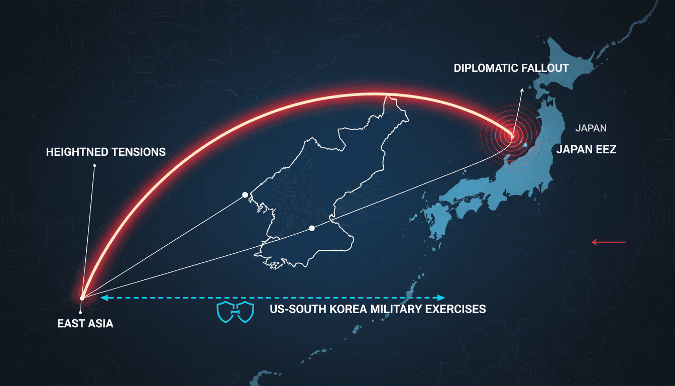North Korea missile launch during US-South Korea military exercises