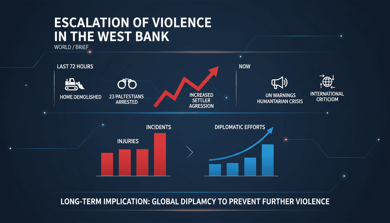 Israeli forces and Palestinian communities in the West Bank amidst rising tensions.