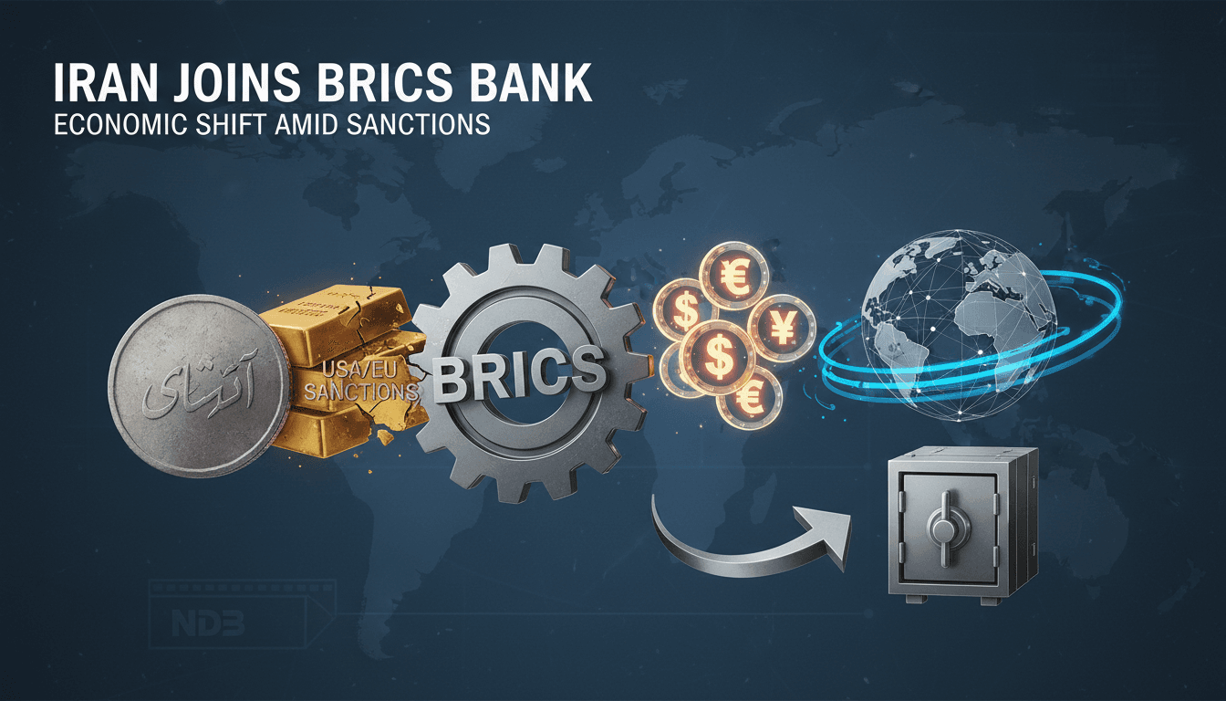 Iran's central bank governor announces BRICS membership amidst sanctions.