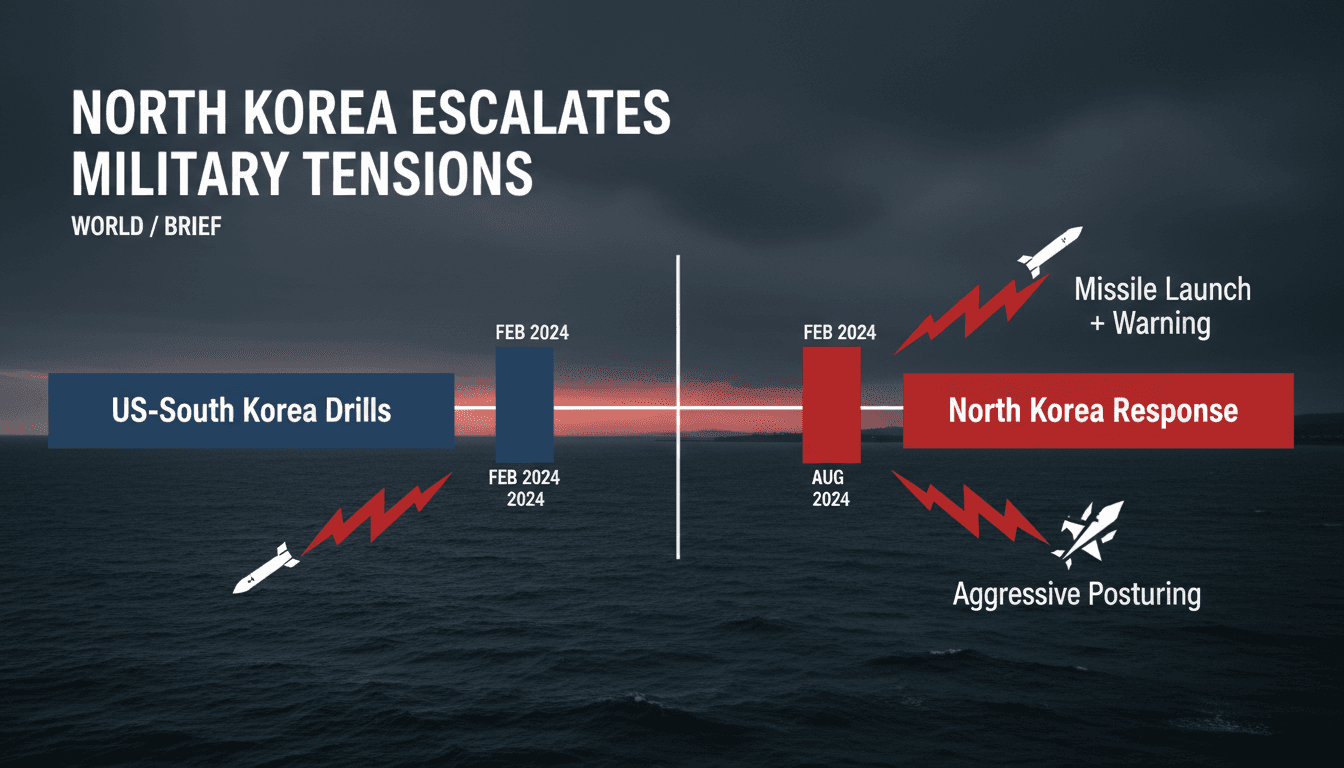 North Korean missile launch in response to US-South Korea military drills