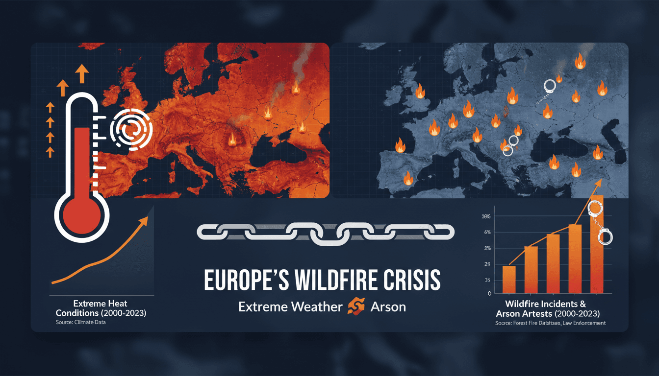 Firefighters battling wildfires in Europe amidst evacuations.
