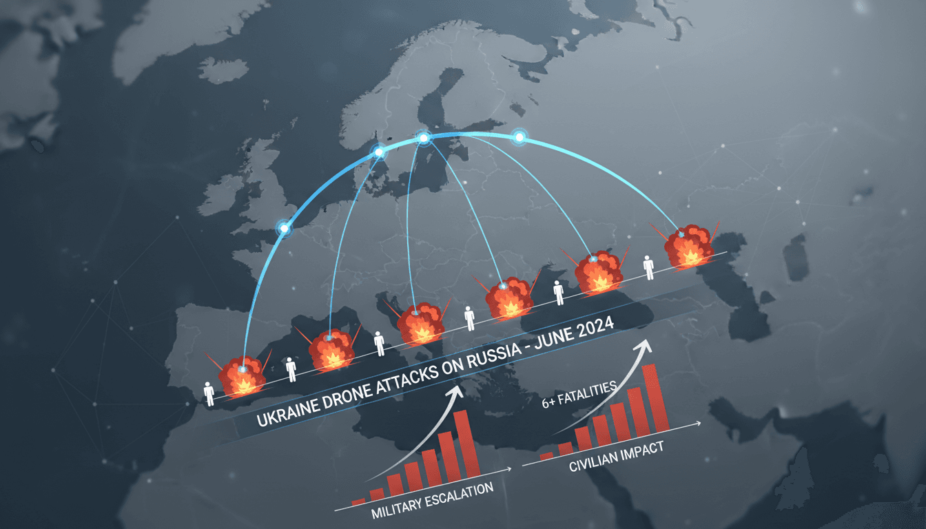 Aerial view of drone operations in the Ukraine-Russia conflict.