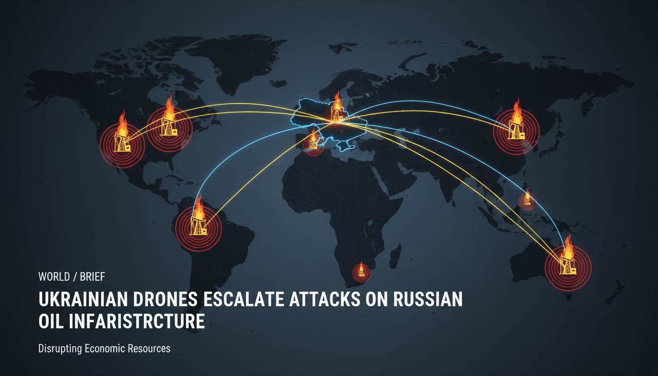 Ukrainian drone strikes on Russian oil facilities
