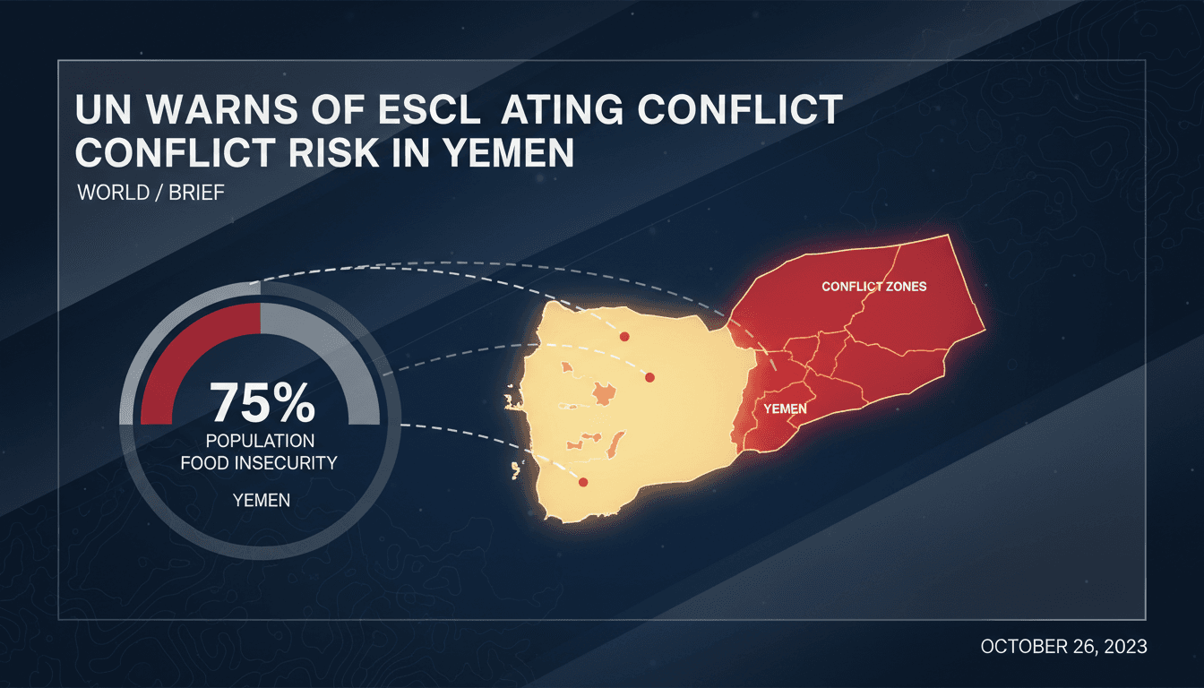 UN Warns of Escalating Conflict Risk in Yemen