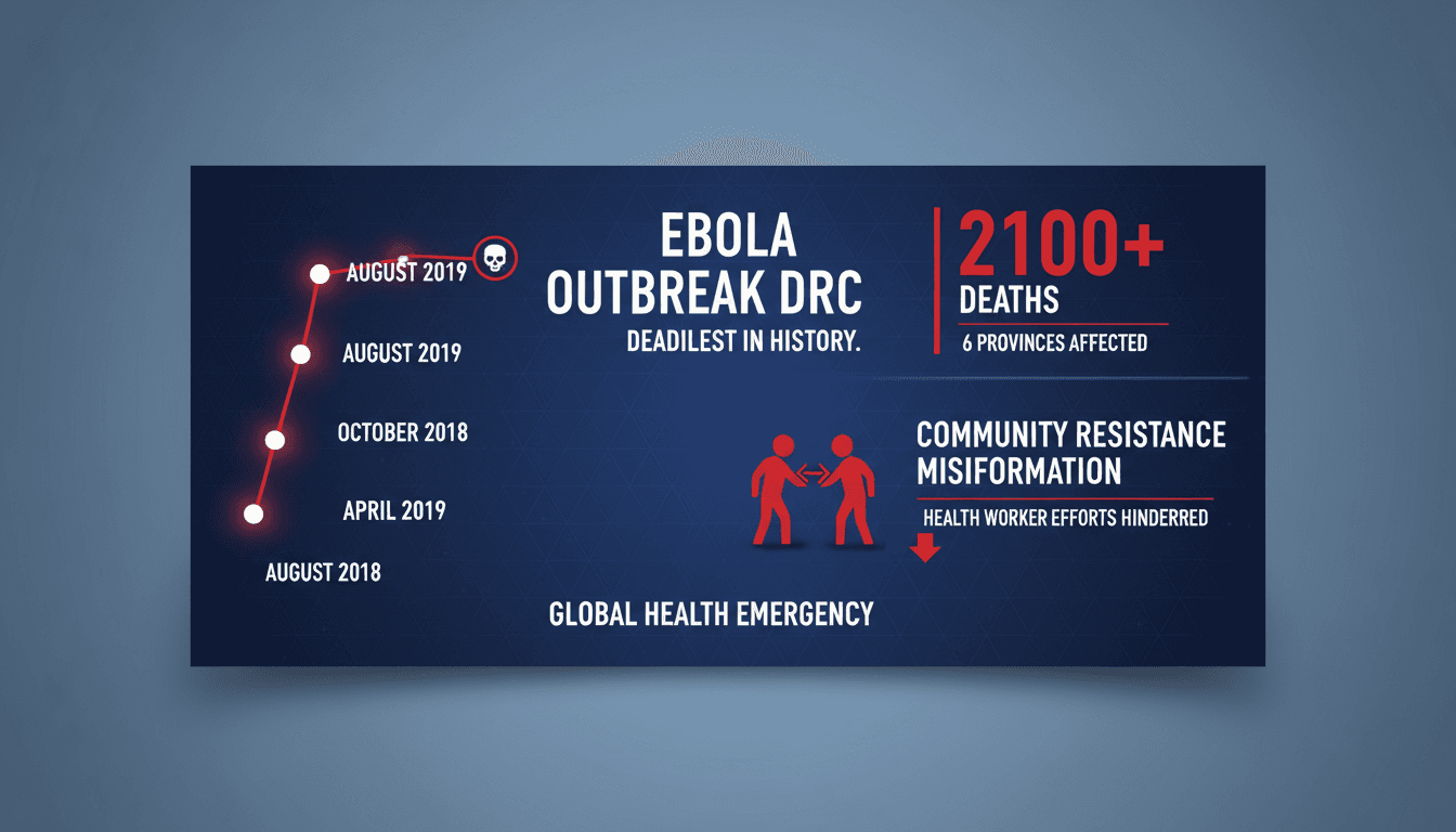 Health workers responding to the Ebola outbreak in the DRC.