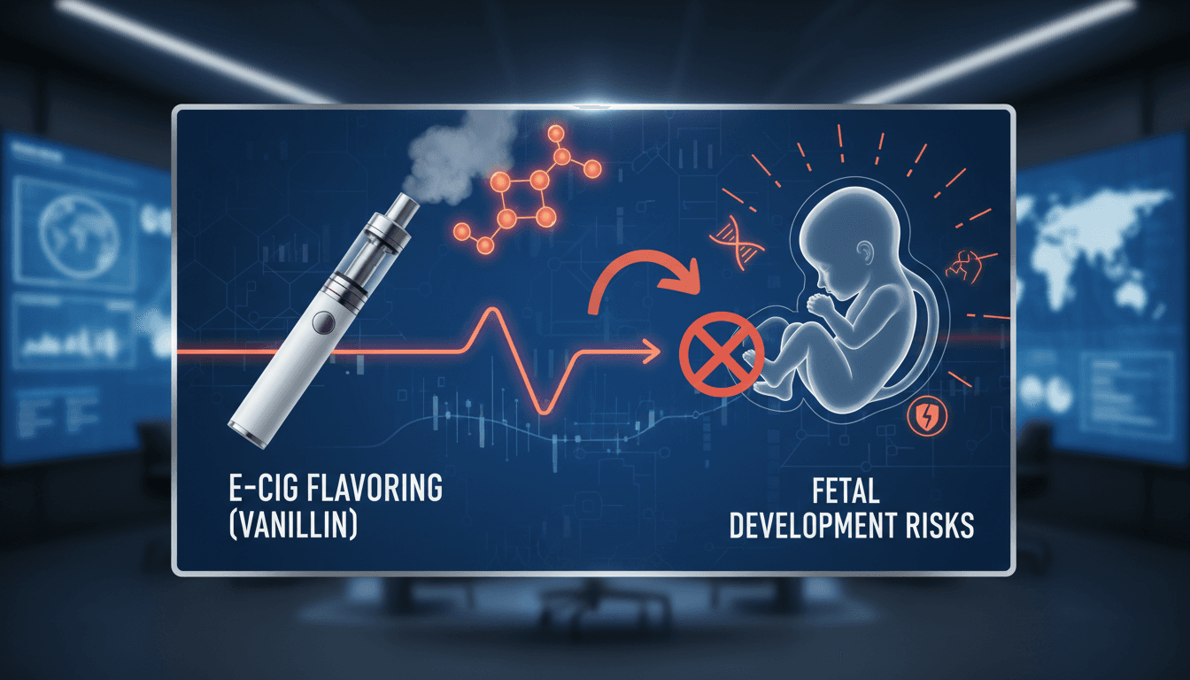 E-cigarette flavoring vanillin and its potential risks to fetal development.