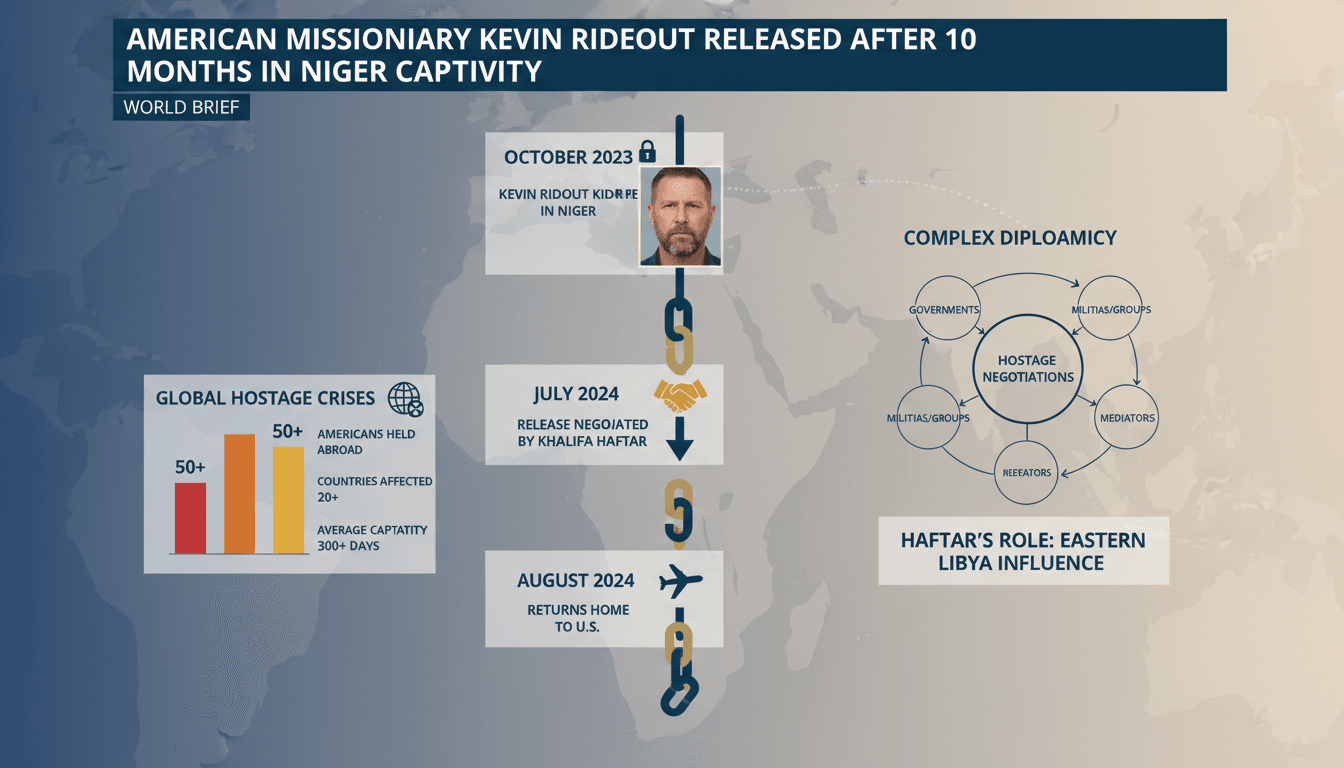 American missionary Kevin Rideout reunited with family after captivity