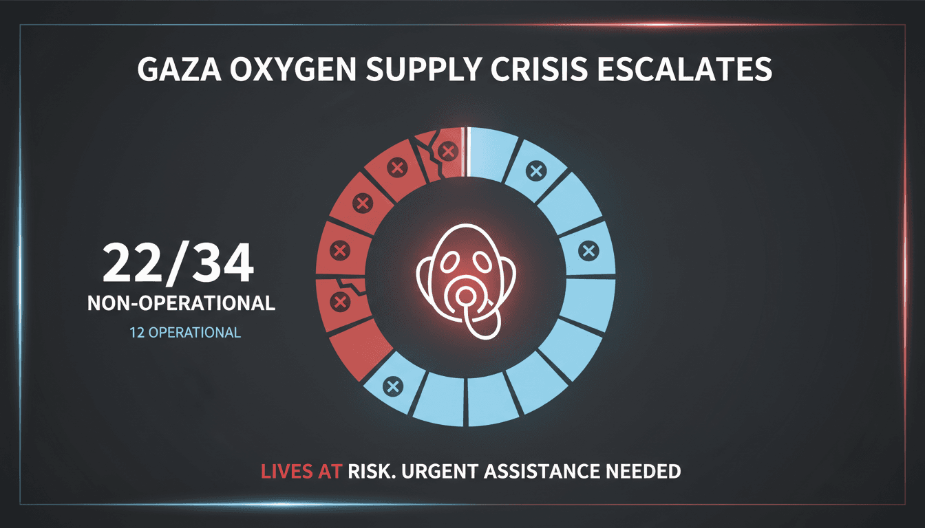 Gaza Oxygen Supply Crisis Escalates with Majority of Stations Non-Operational
