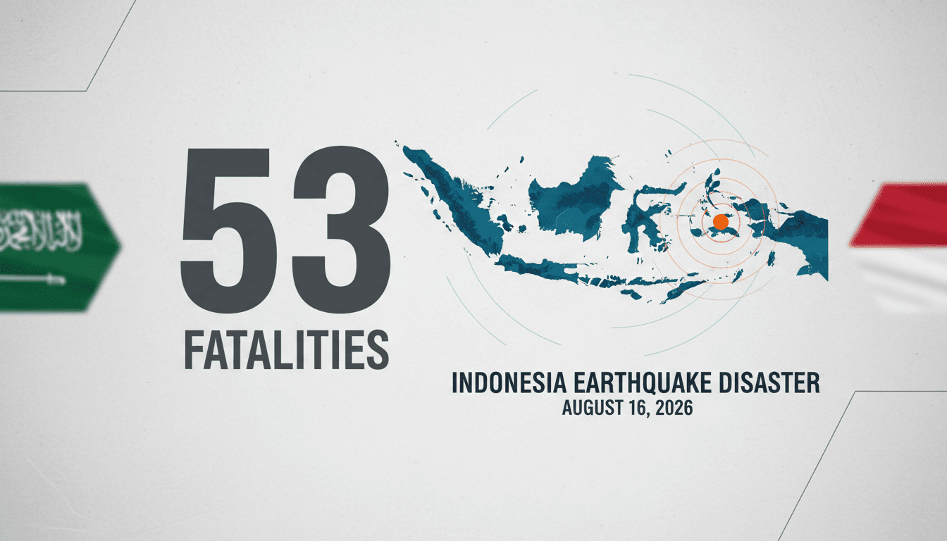 Saudi Arabia Expresses Condolences to Indonesia After Earthquake Disaster