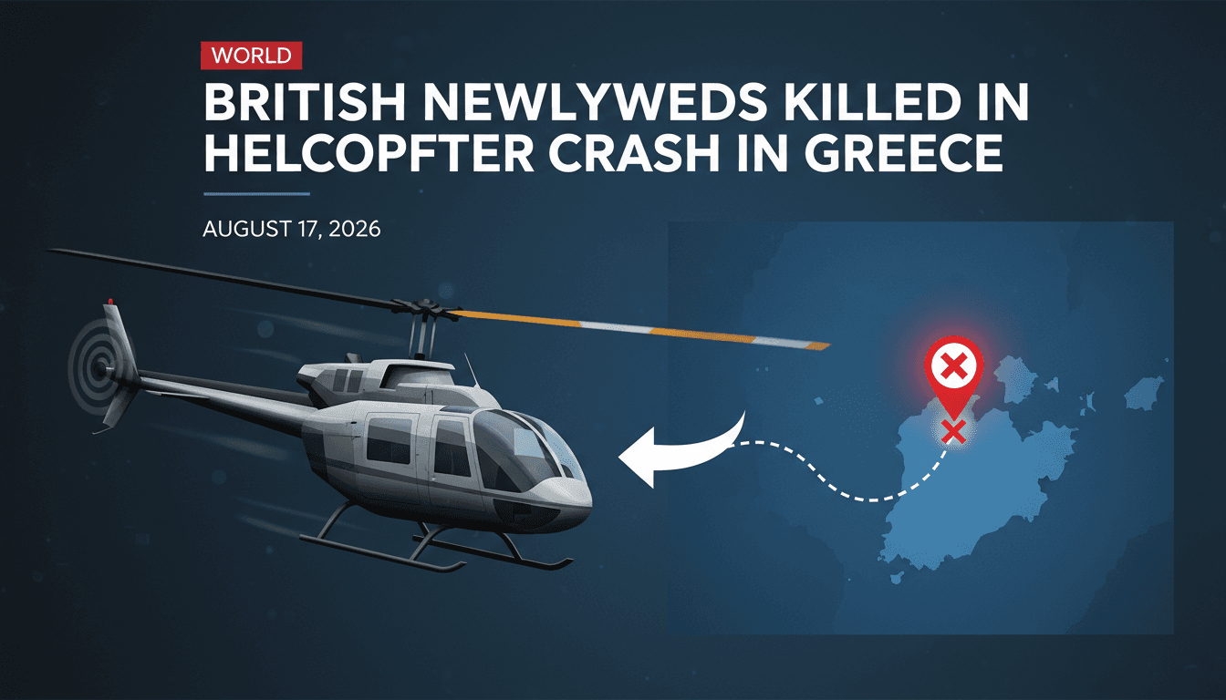 A Bell 206 helicopter in flight over the Greek island of Sifnos, highlighting the recent crash incident.