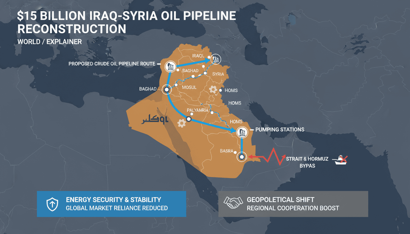 Iraq and Syria Initiate $15 Billion Oil Pipeline Reconstruction Project