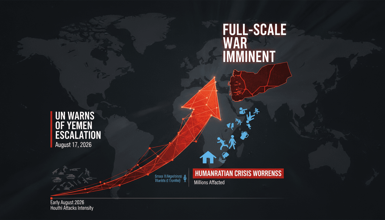 UN Warns of Imminent Full-Scale War in Yemen Due to Houthi Escalation