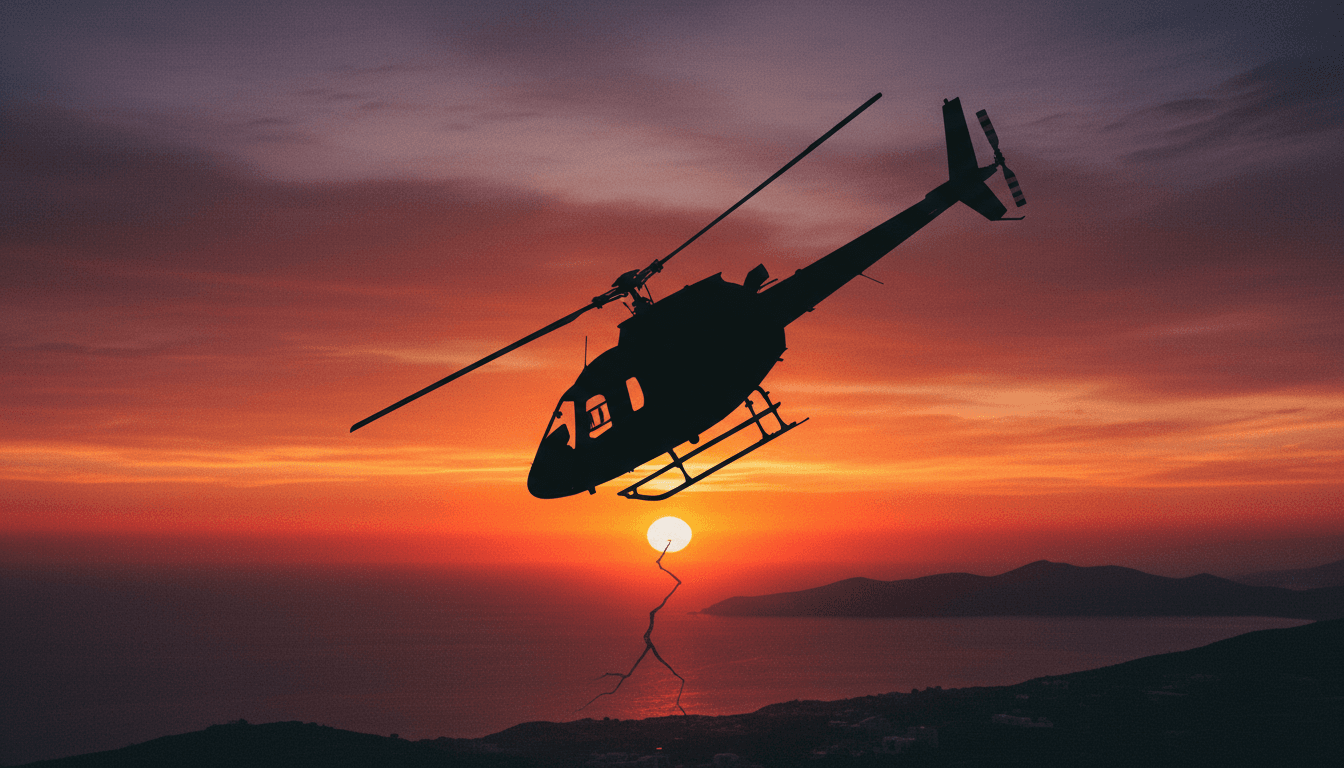 British Newlyweds and Greek Pilot Die in Helicopter Crash in Greece