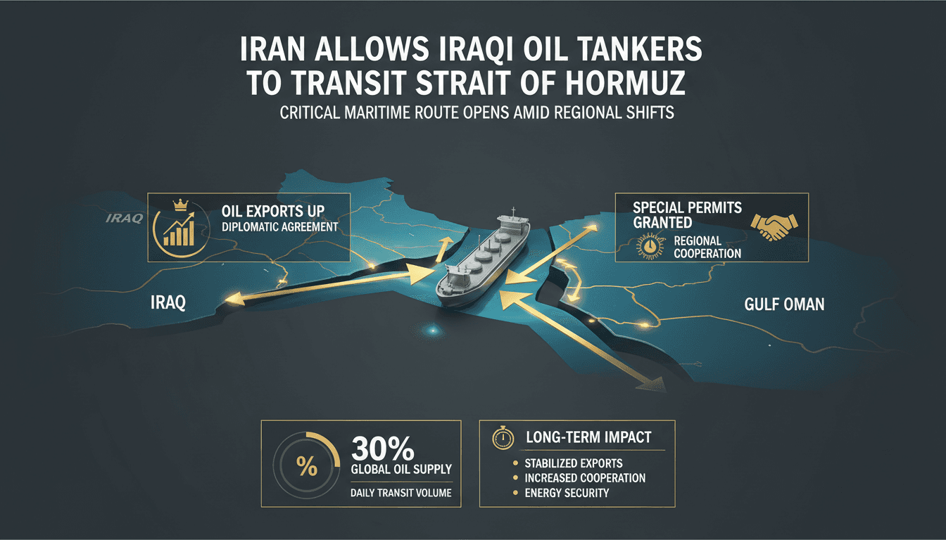 A map illustrating the Strait of Hormuz with oil tanker routes and export statistics.