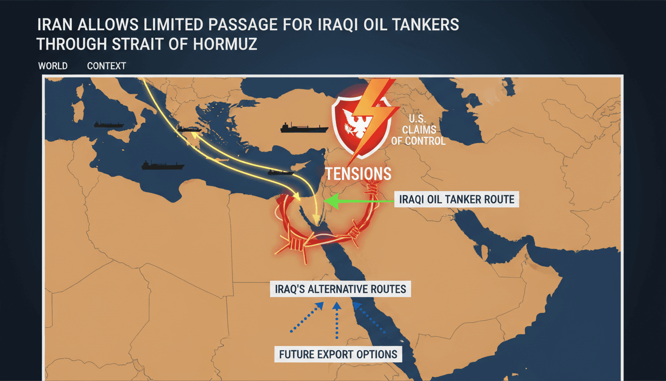 Map of the Strait of Hormuz showing oil tanker routes and geopolitical tensions between Iran and the U.S.