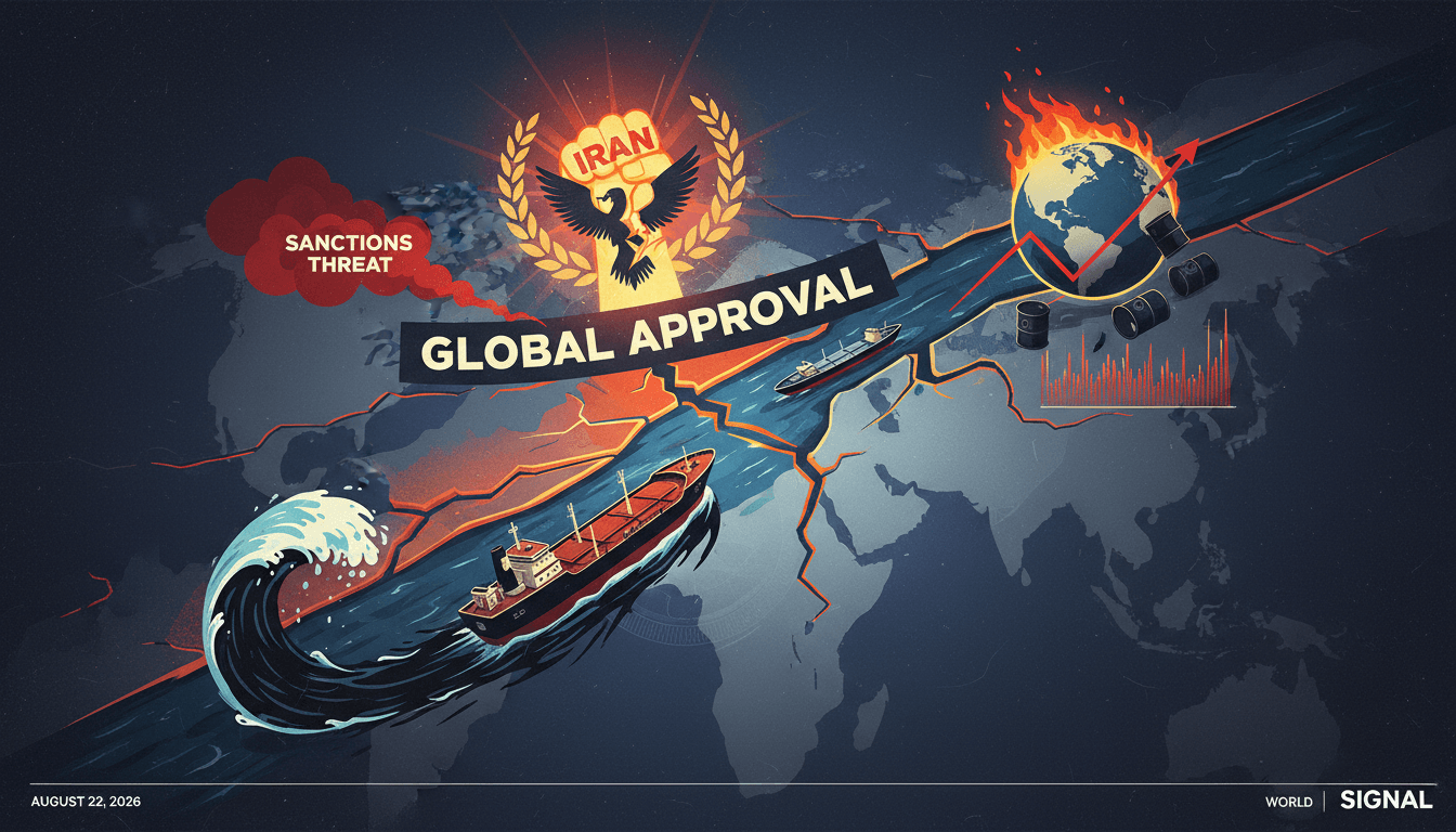A map showing the Strait of Hormuz and its importance in global oil trade amidst rising geopolitical tensions.