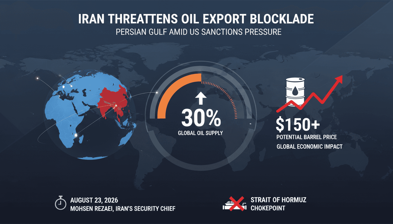 A map highlighting the Strait of Hormuz and its significance in global oil exports.