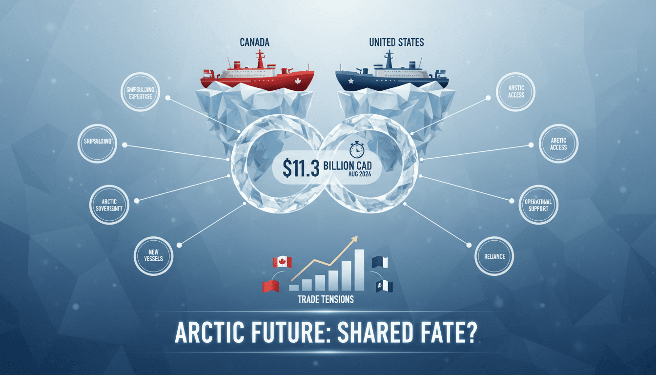 A visual representation of Canada’s icebreaker fleet and its strategic importance to US Arctic operations.