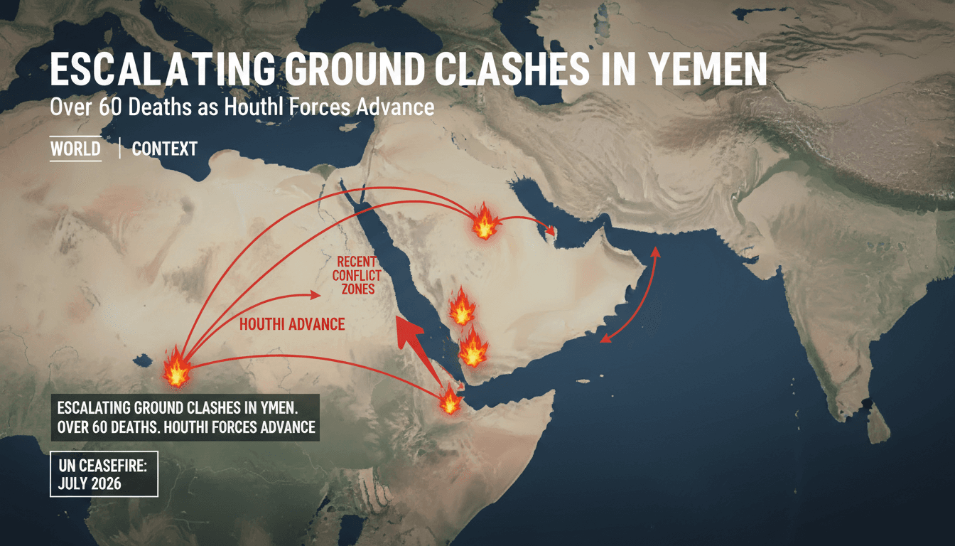 Map highlighting the Red Sea trade routes and recent conflict areas in Yemen.