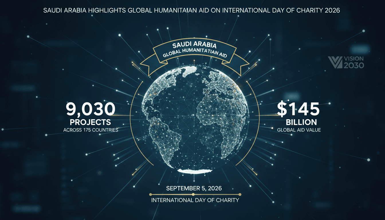 Saudi Arabia Highlights Global Humanitarian Aid on International Day of Charity 2026