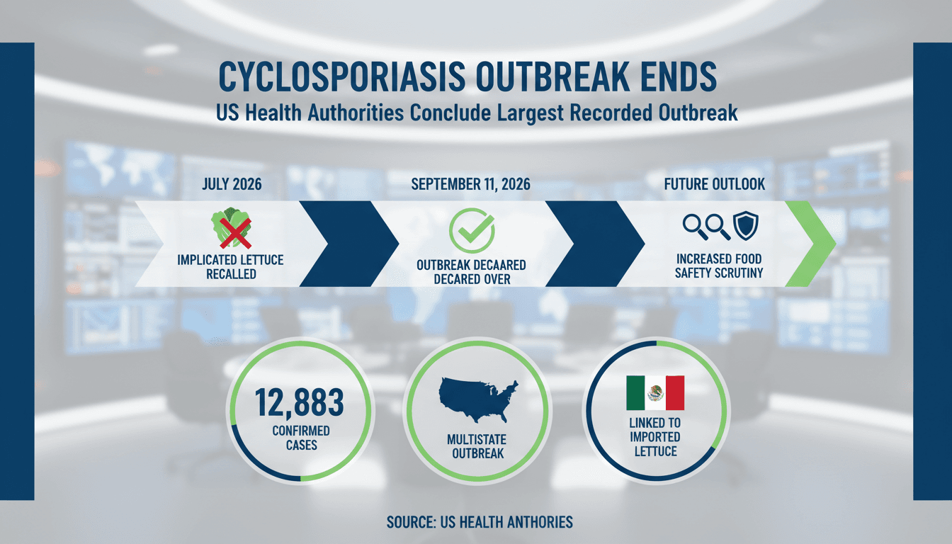 US Health Authorities End Largest Recorded Cyclosporiasis Outbreak Linked to Imported Lettuce