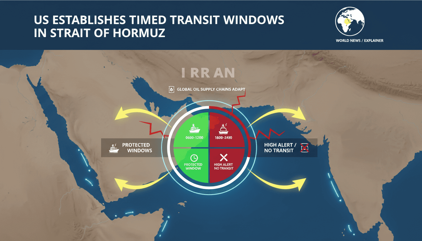 US Establishes Timed Transit Windows for Tankers in Strait of Hormuz Amid Iranian Attacks