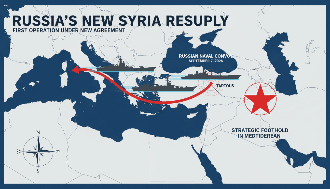 Russia Conducts First Resupply Operation to Syrian Bases Under New Agreement
