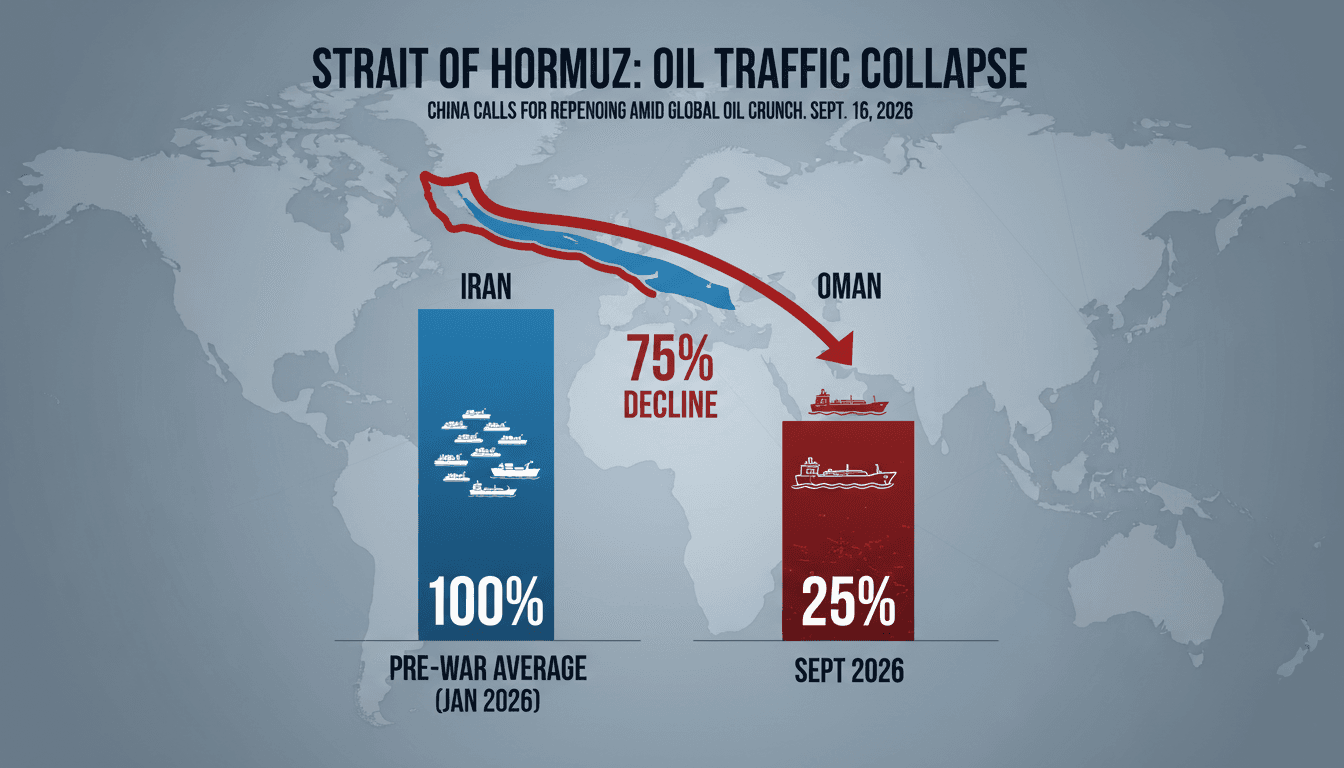 China Calls for Reopening of Strait of Hormuz Amid Oil Supply Disruptions