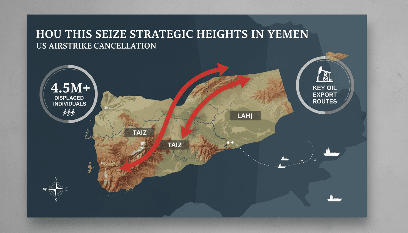 Houthis Capture Strategic Heights in Yemen After US Airstrike Cancellation