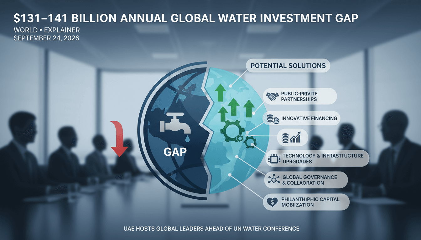 UAE Hosts Global Leaders to Tackle Water Investment Gap Ahead of UN Conference